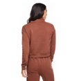 thumbnail image 3 of No Boundaries Women's Cropped Quarter-Zip Sweatshirt, 3 of 6
