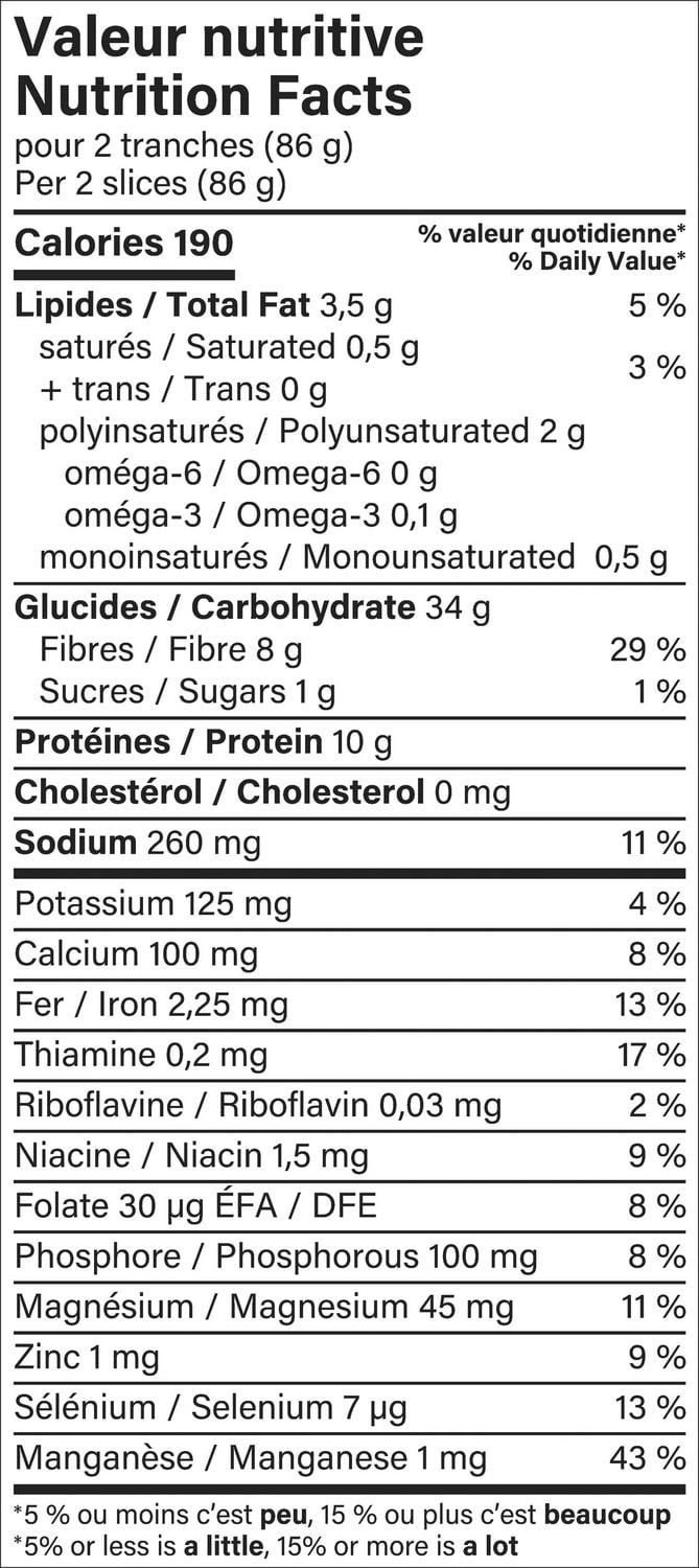 Bon Matin® Plus Super Grains x Fibre Bread, 600g