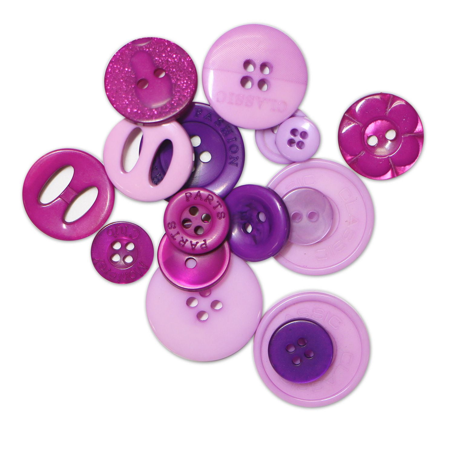 Large 2024 purple buttons