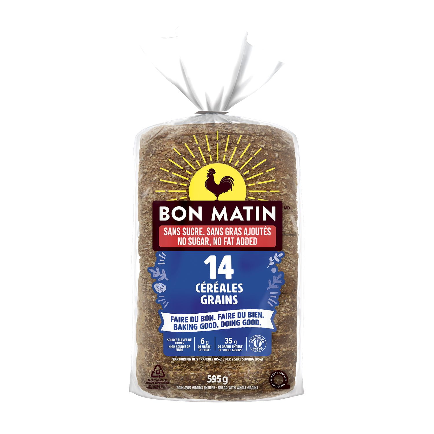 Pain 14 céréales Bon Matin🅫 595g