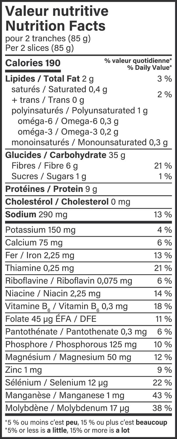 Pain 14 céréales Bon Matin🅫 595g