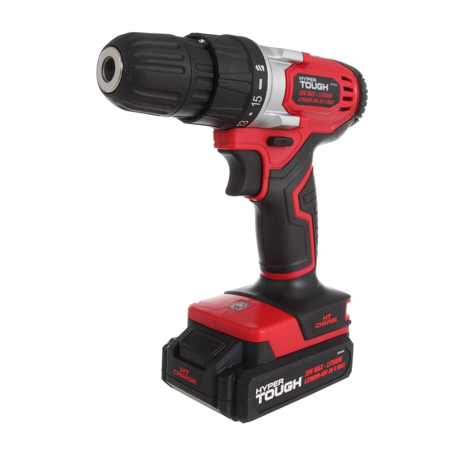 HYPER TOUGH 20 VOLT MAX LITHIUM ION CORDLESS DRILL Walmart