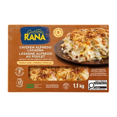 Lasagne Alfredo au poulet Rana, Format familial