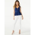 thumbnail image 1 of Sofia Jeans by Sofia Vergara Women's Eyelet Peplum Tank Top, 1 of 1