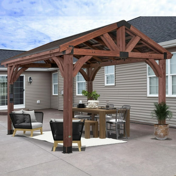 Backyard Discovery 12' x 10' Arlington Cedar Gazebo