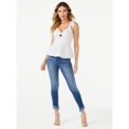 thumbnail image 1 of Sofia Jeans by Sofia Vergara Women's Eyelet Peplum Tank Top, 1 of 1