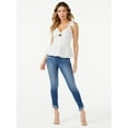 thumbnail image 1 of Sofia Jeans by Sofia Vergara Débardeur à basque avec œillets pour femme, 1 of 1