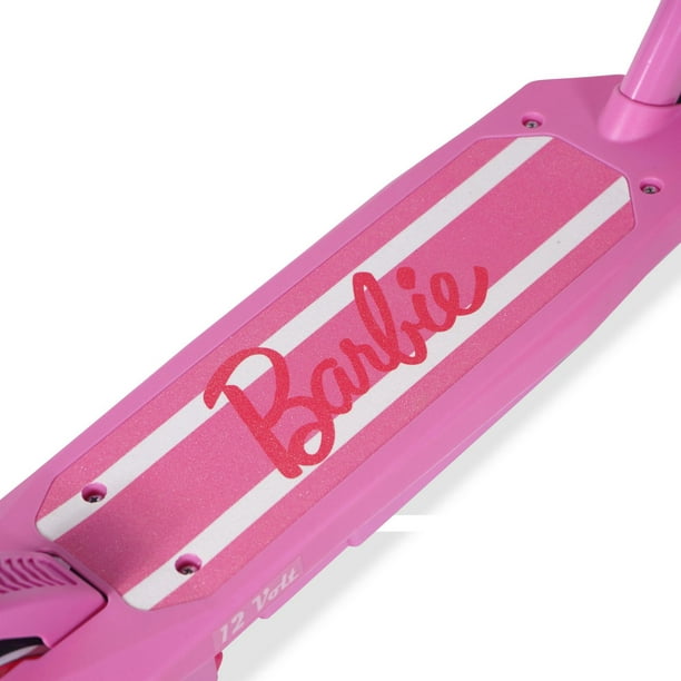 Barbie Jammer 12V Trottinette Électrique pour Enfants, Rose 