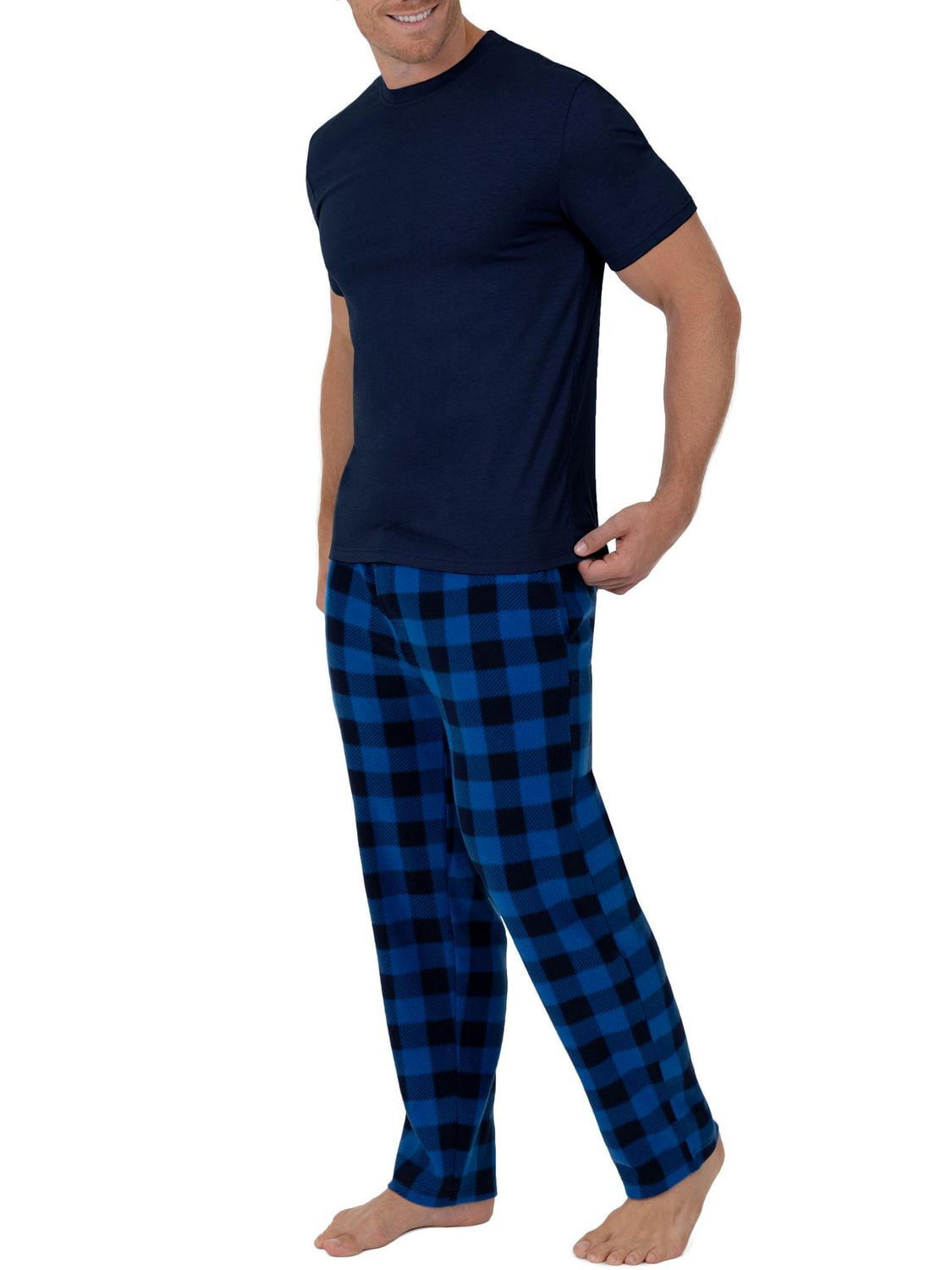 Ensemble de pyjama 2 pièces Fruit of the Loom pour hommes - Bleu