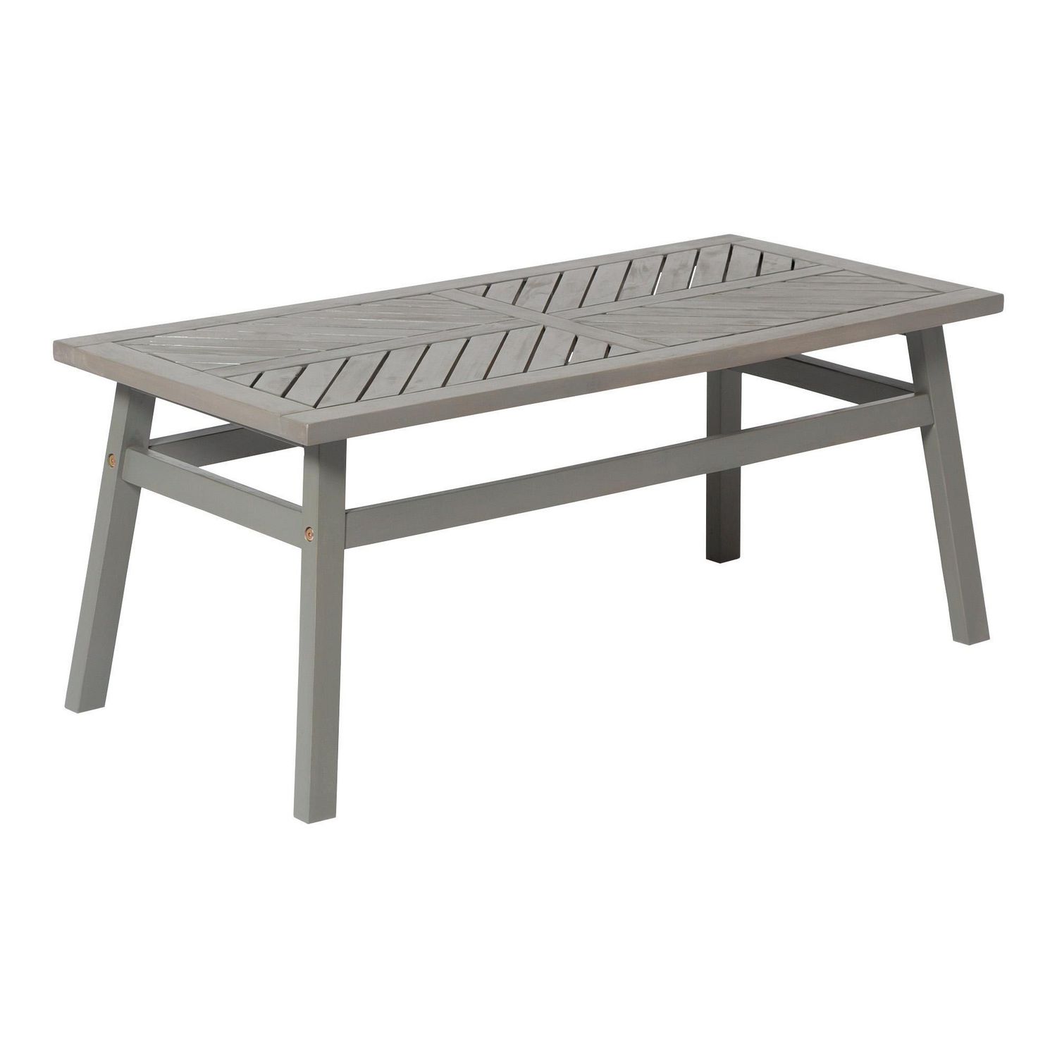 Vincent Outdoor Chevron Coffee Table Grey Wash Walmart Canada