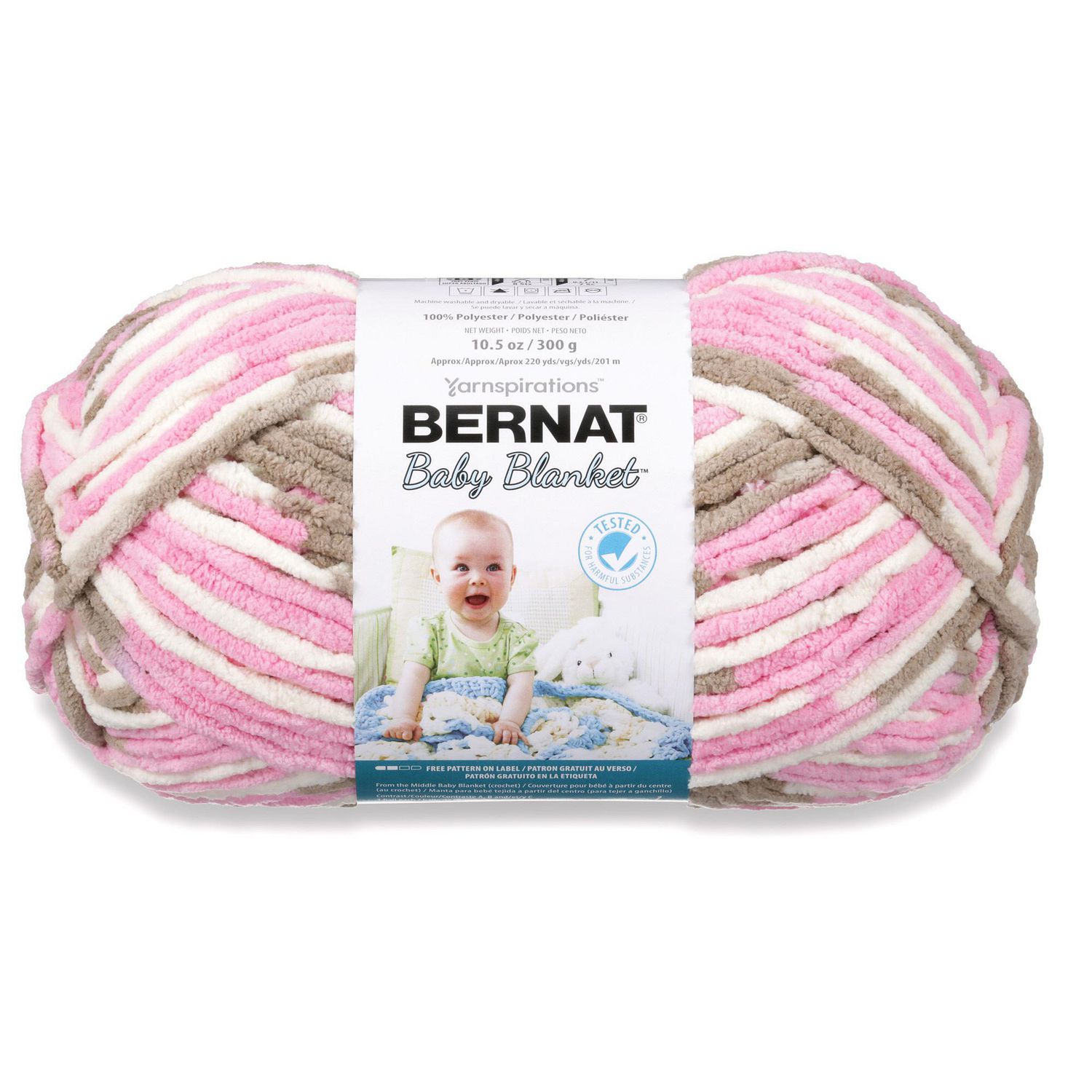 Bernat Baby Blanket Yarn 300g 10 5oz Little Roses Walmart Canada