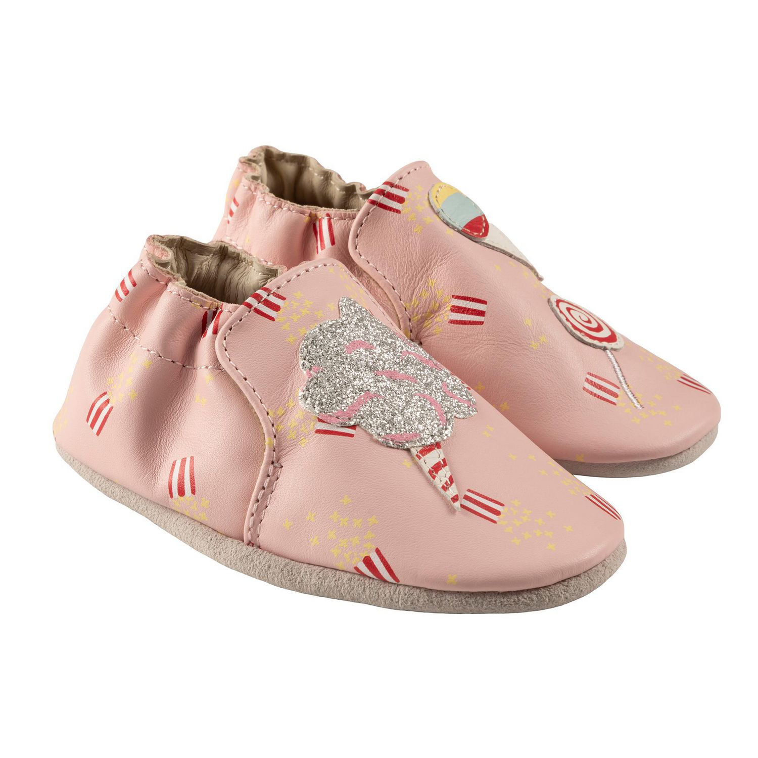 Robeez Baby Infant Toddler Girls Soft Sole Leather Shoes