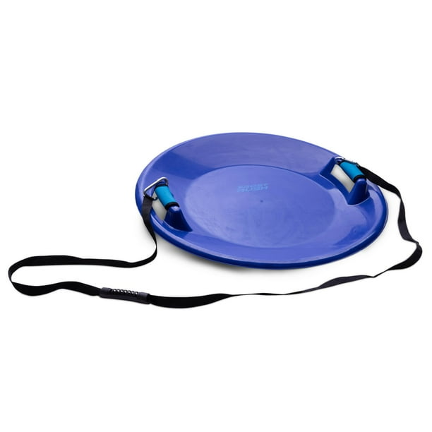 Frost Rush Arctic Saucer Sled with Foam Grips and Uphill Pull Cord ...