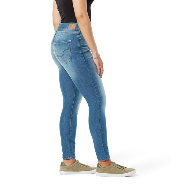 Blue Pantalon De Grossesse En Denim Extensible Et Filiforme Pour