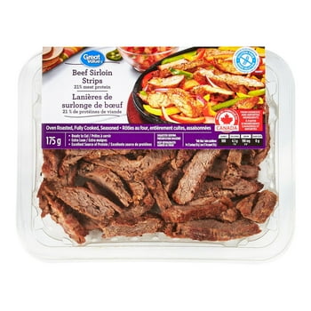 Great Value Beef Sirloin Strips, Oven roasted, seasoned