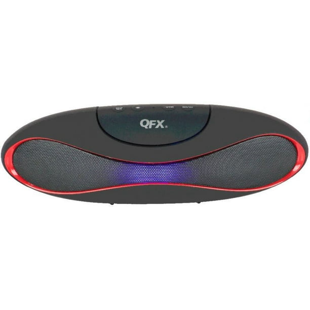 QFX Haut-parleurs Bluetooth avec microphone et lumière disco