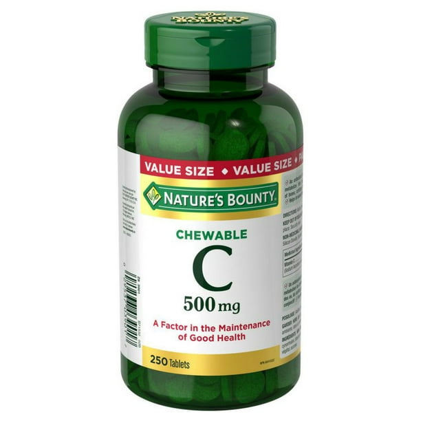 Nature's Bounty Vitamine C 500 mg Paquet Économique