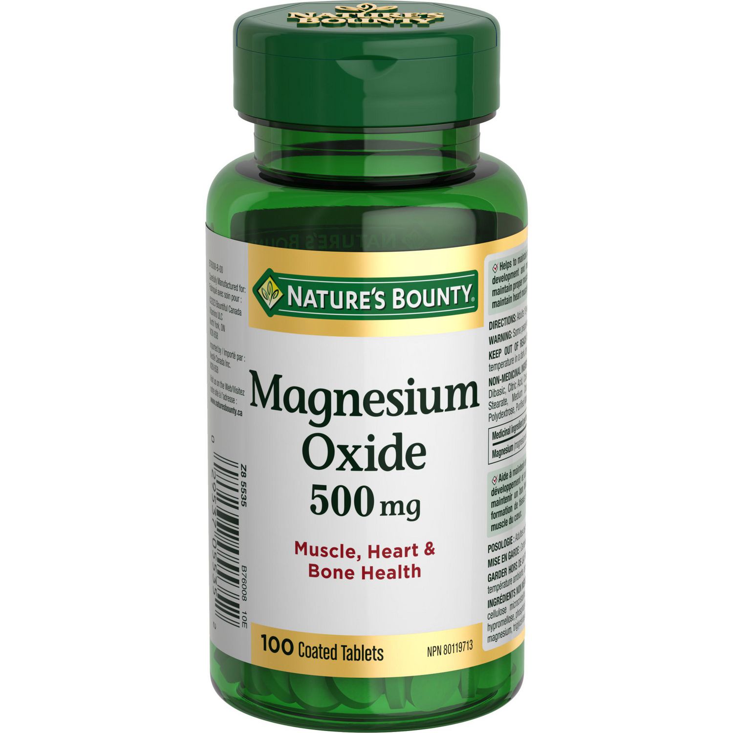 NATURE'S BOUNTY Magnesium Oxide, Helps Maintain Proper Muscle Function