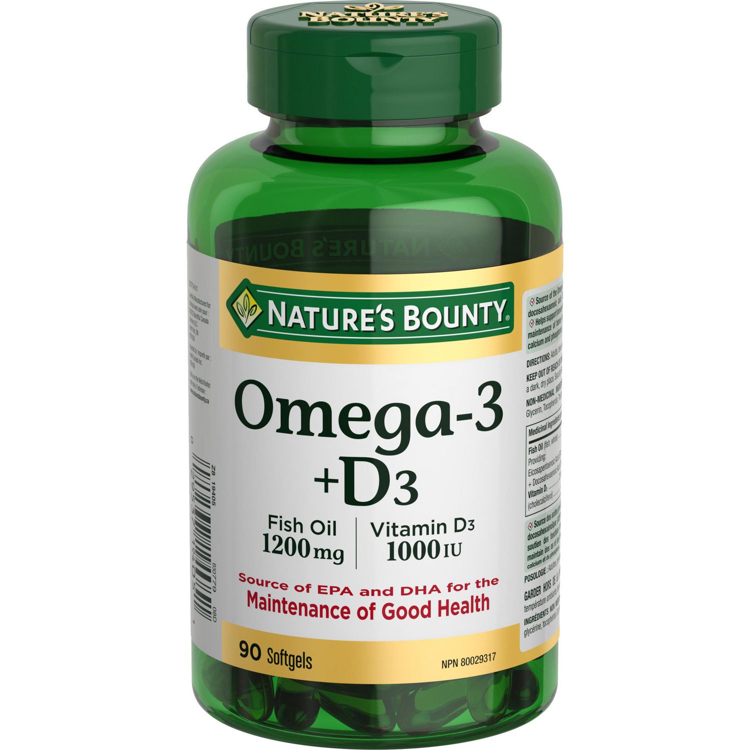 NATURE'S BOUNTY Omega-3 + D3