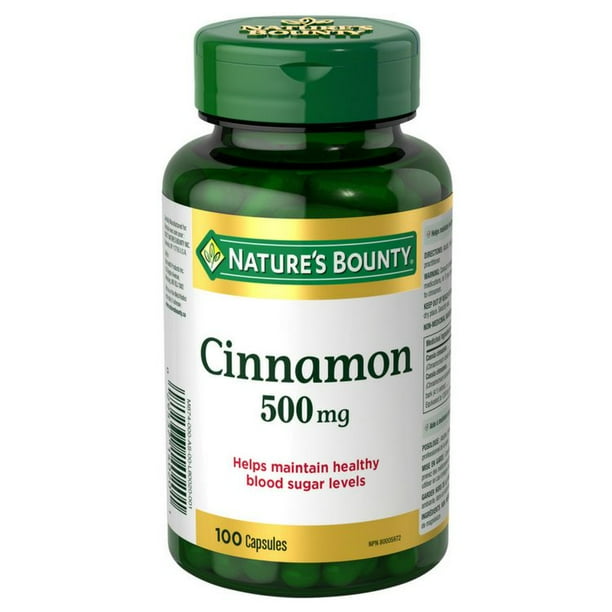Nature's Bounty Cinnamon, 100 Capsules Walmart.ca