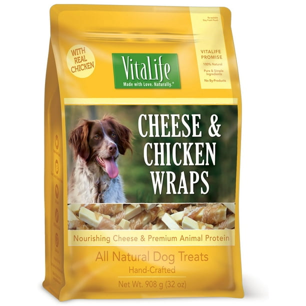 Gàteries naturelles pour chiens VitaLife de roulés au fromage et au poulet