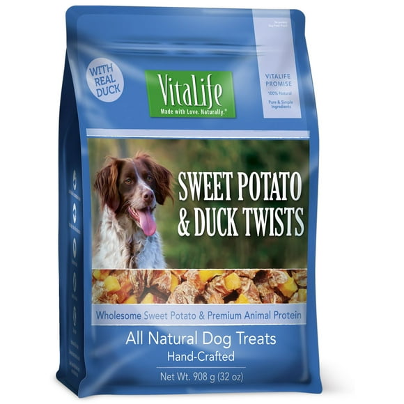 VitaLife Sweet Potato & Duck Twists All Natural Dog Treats