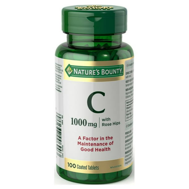 Vitamine C 1000 mg avec Cynorrhodon 100 comprimés
