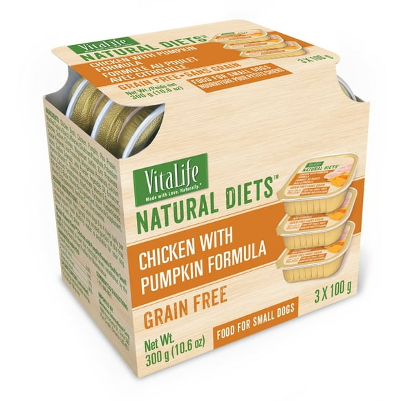 VitaLife Natural Diets Small Dog Food Chicken & Pumpkin Grain Free Formula