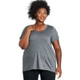 thumbnail image 1 of George Women's Plus V-Neckline Tee, 1 of 6