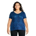 thumbnail image 1 of George Women's Plus V-Neckline Tee, 1 of 6