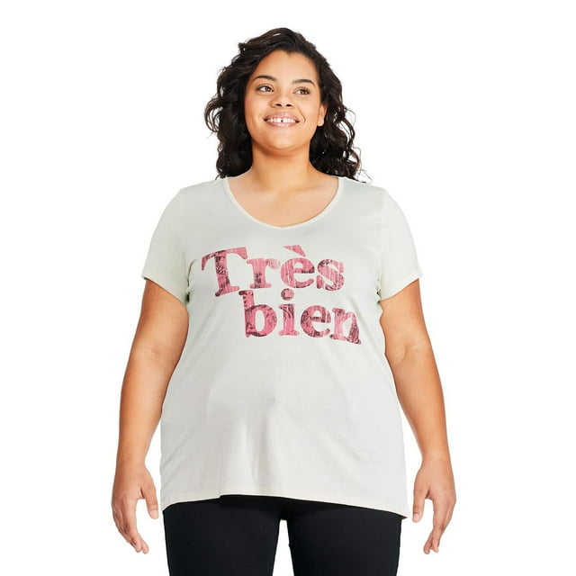 George Women's Plus V-Neckline Tee