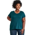 thumbnail image 1 of George Women's Plus V-Neckline Tee, 1 of 6