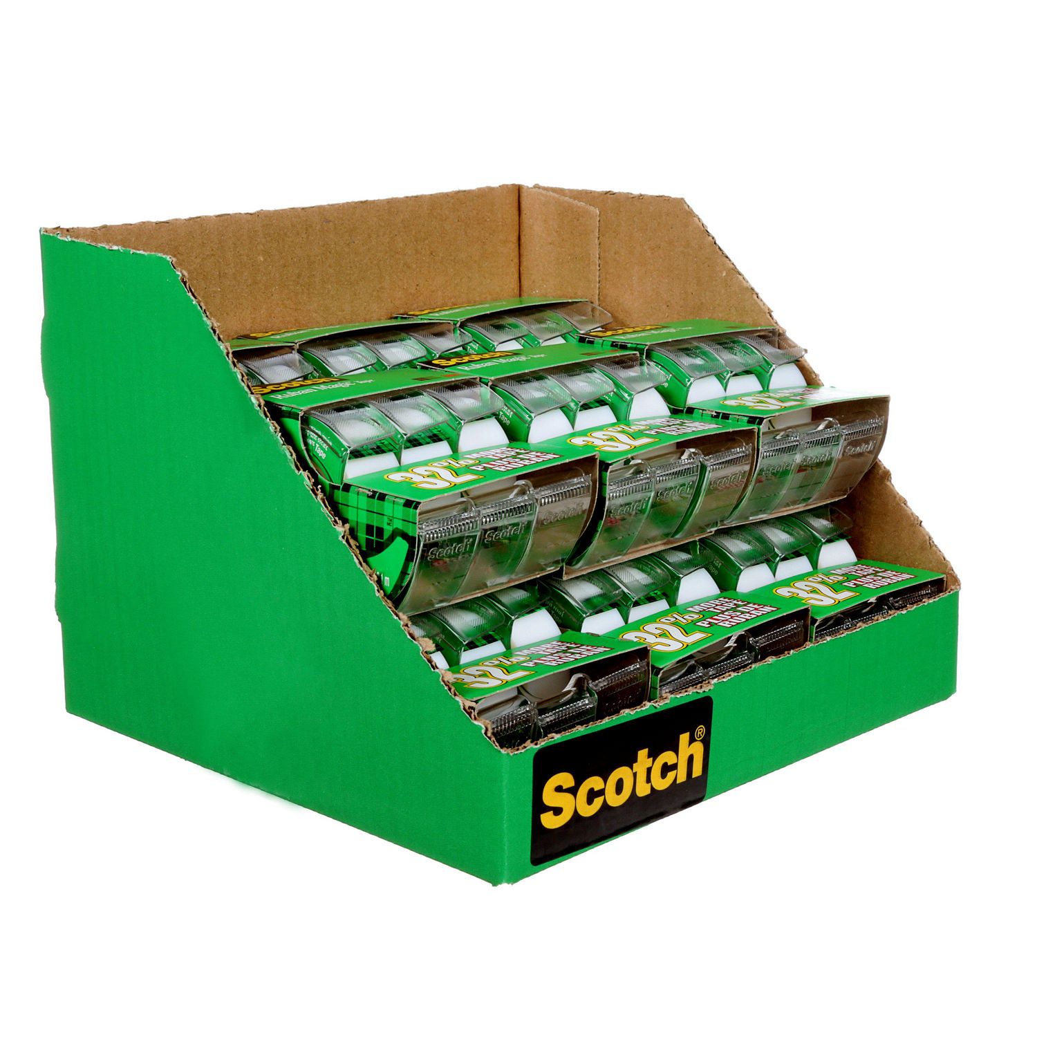 Scotch® Tape Repack for Walmart, 3-pack, 24 per case, 3 Dispensers