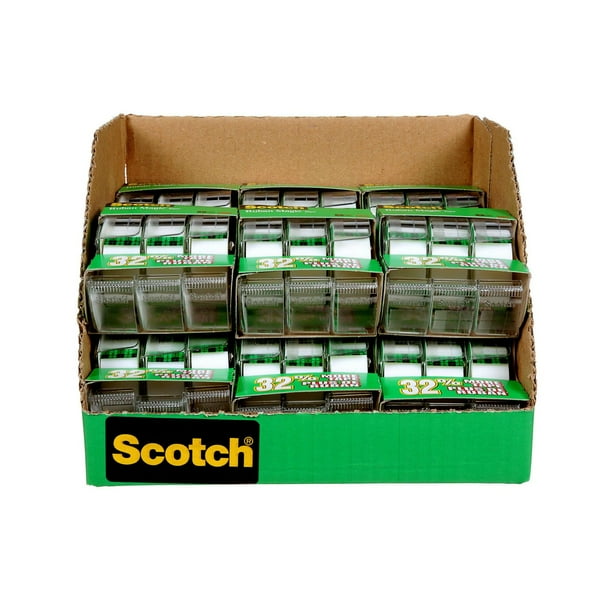 Scotch® Tape Repack for Walmart, 3-pack, 24 per case, 3 Dispensers