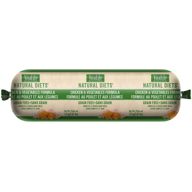VitaLife Natural Diets Dog Food Roll Chicken & Vegetables Formula