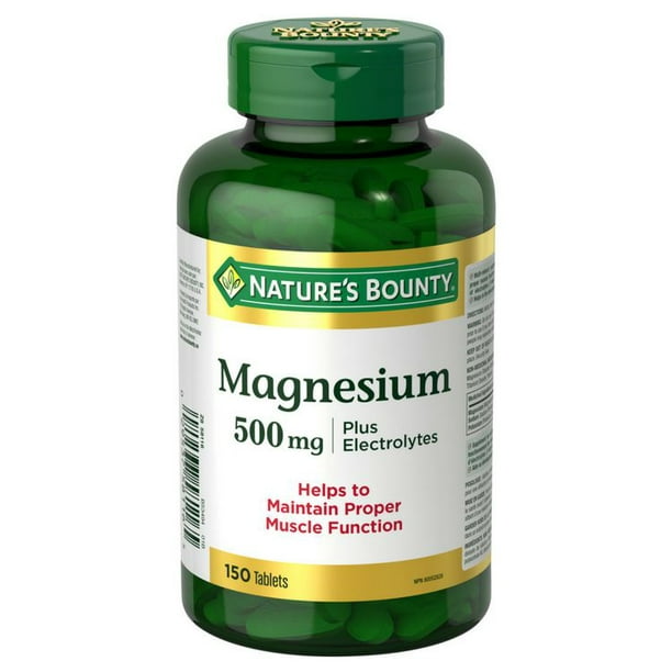 Nature's Bounty Magnésium Plus Électrolytes 150 Comprimés