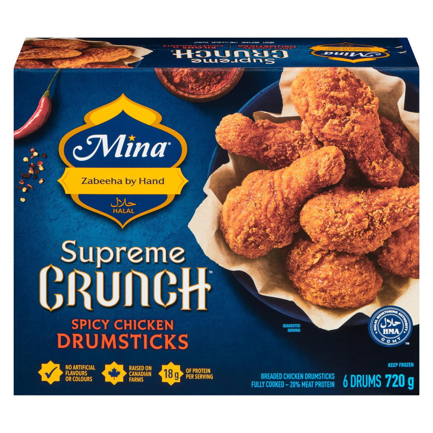 Mina Supreme Crunch Halal Spicy Chicken Drumsticks Walmart Canada