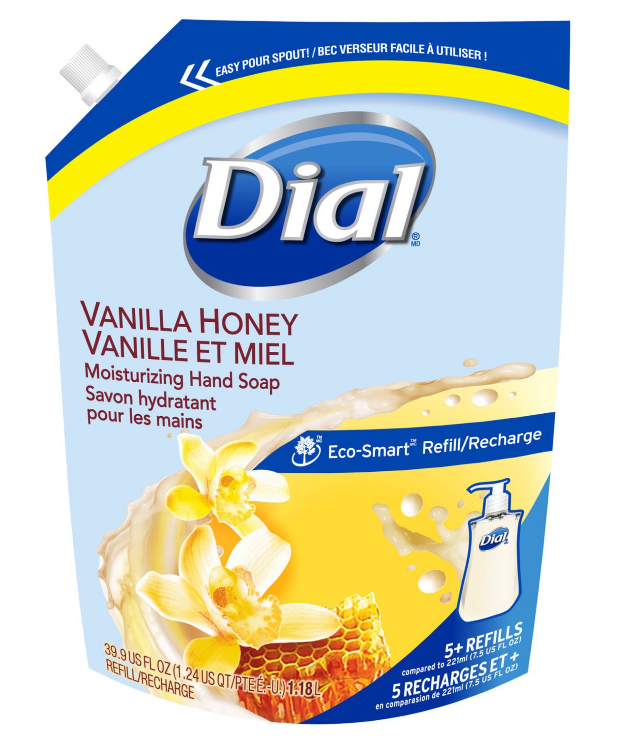 Dial Eco-Smart Vanilla Honey Hand Soap Refill 1.18L | Walmart Canada