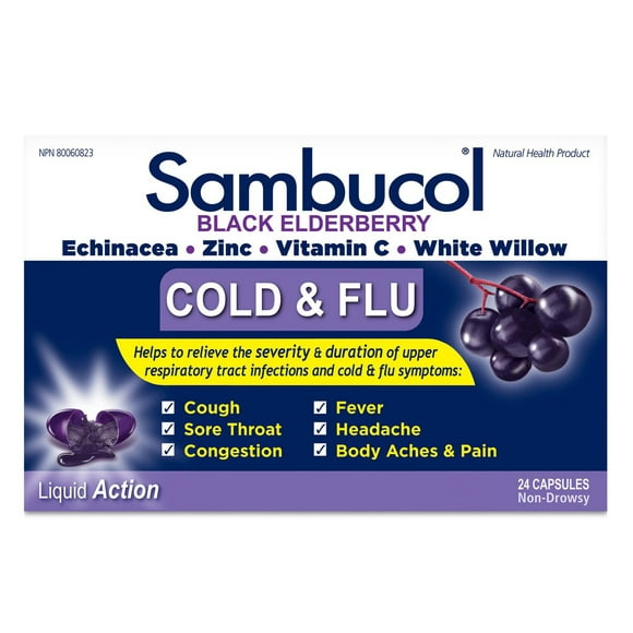 Sambucol Cold And Flu 24ct, Sambucol Cold and Flu