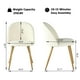 Homycasa – ensemble de 2 chaises de salle à manger, chaises d'appoint rembourrées à dossier mi-rond, pour cuisine, salle à manger, bistro – image 2 sur 6