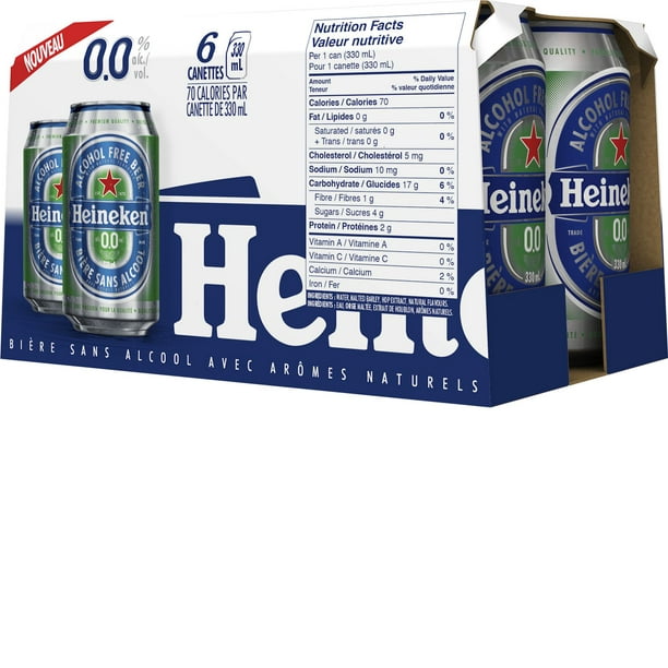 Heineken 0.0 Heineken 0.0 Cans biere sans alc