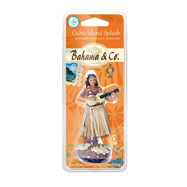 Bahama & Co. Novelty Hula Girl Air Freshener (Oahu Island Splash Scent