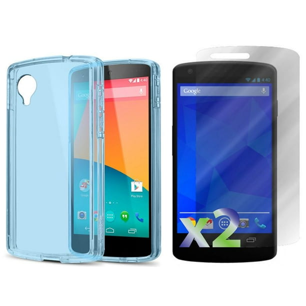 Étui transparent Exian pour LG Nexus 5 - bleu