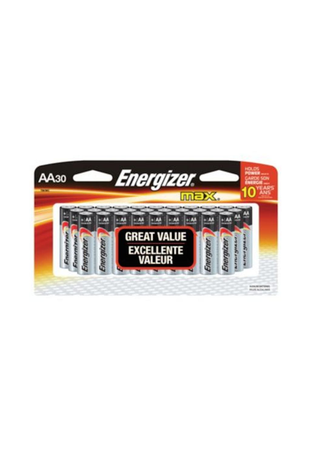 Energizer MAX Alkaline, AA Batteries, 30 Pack Walmart Canada