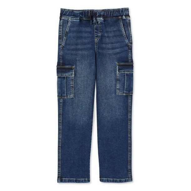 Boy Denim Drawstring Cargo Pants - SB2505086