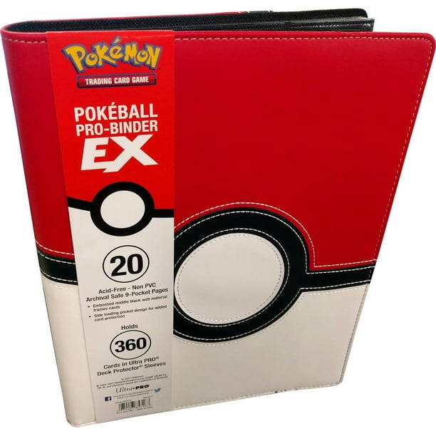TradingCardPro - Classeur de collection Rouge adapté aux cartes Pokémon -  Classeur