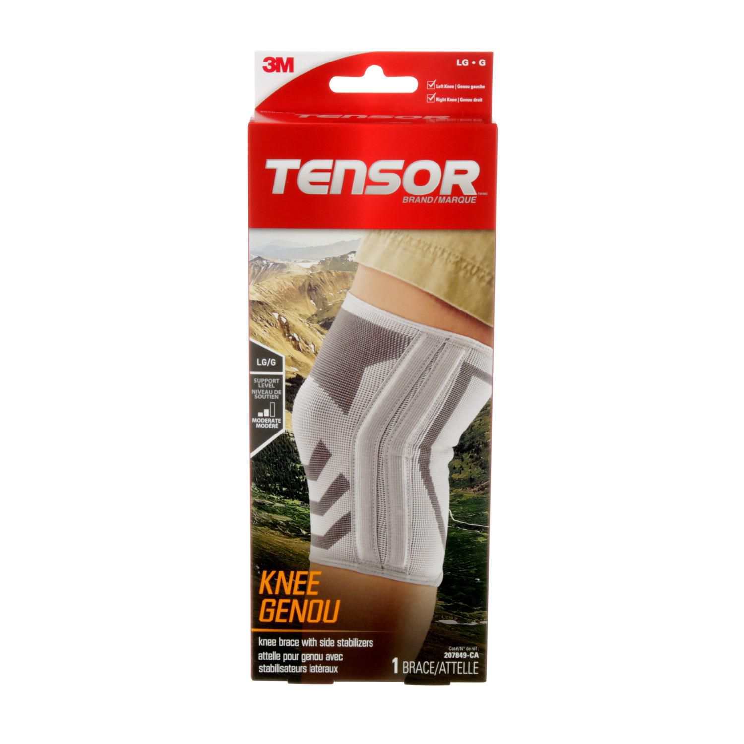 Tensor Knee Brace with Side Stabilizers