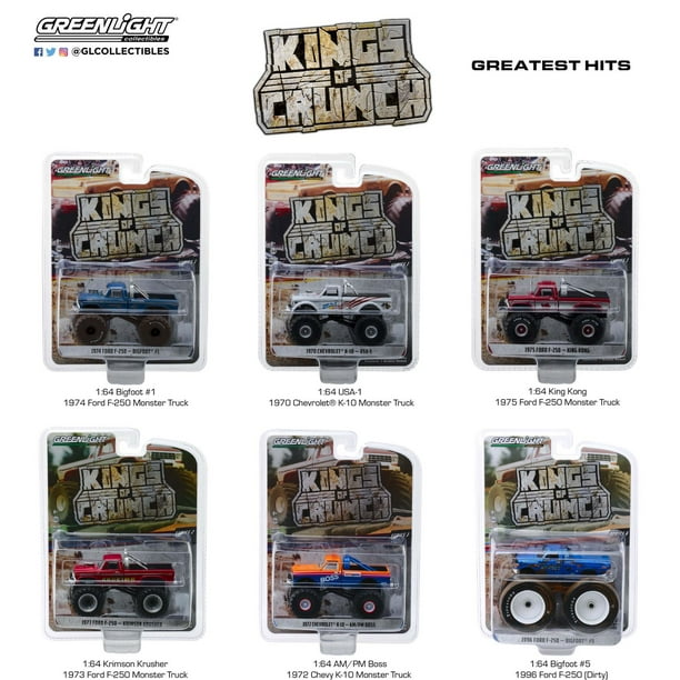 Collection Greenlight 1/64 Kings Of Crunch - Série 11 Complète Big Foot - Neuf