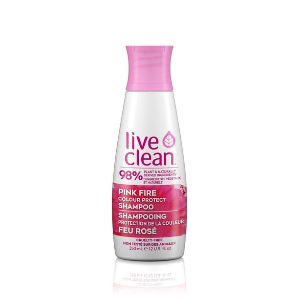 Live Clean Shampoing protection de la couleur Pink Fire 350 ml, shampoing