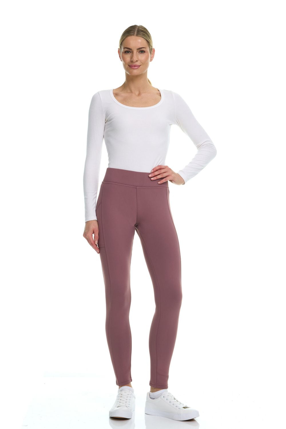 Legging doublé en fausse fourrure pour femme Tec-One